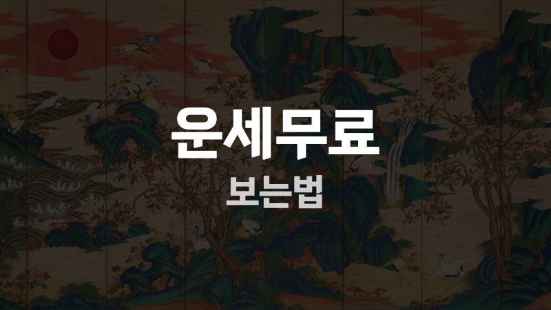 운세무료 보는법
