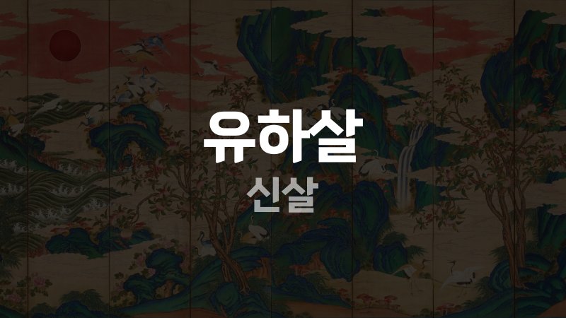 유하살 신살