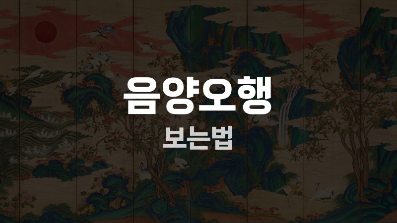 음양오행 보는법