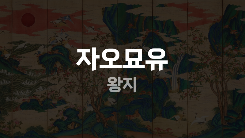 자오묘유 왕지