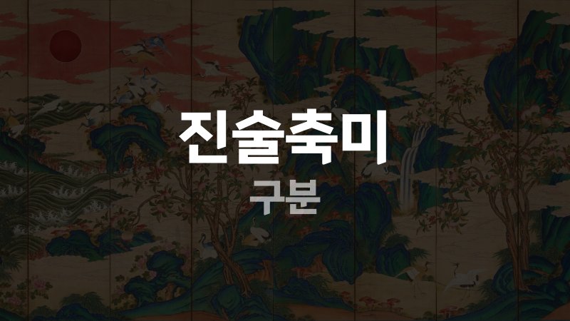 진술축미 구분