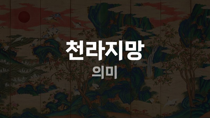 천라지망 의미