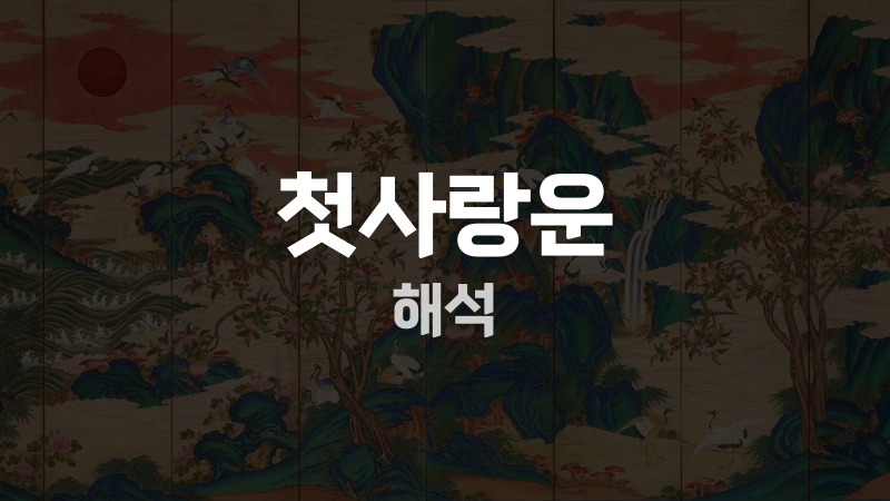 첫사랑운 해석