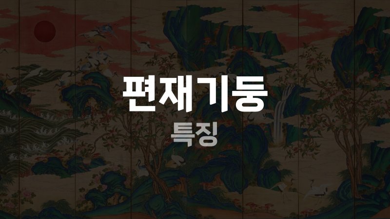 편재기둥 특징