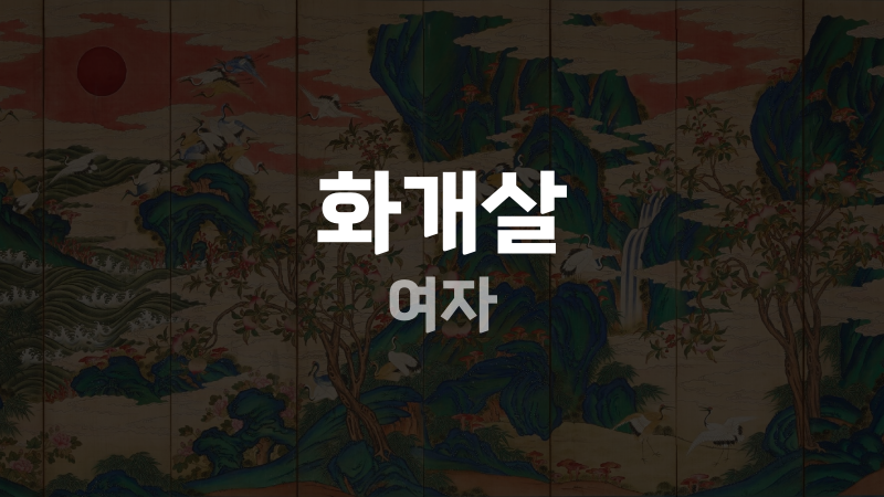 화개살 여자