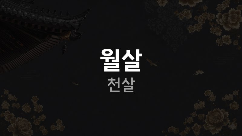 월살 천살