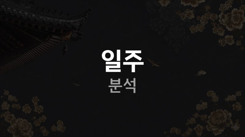 일주 분석