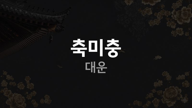 축미충 대운