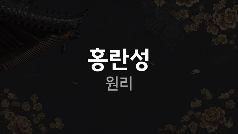 홍란성 원리